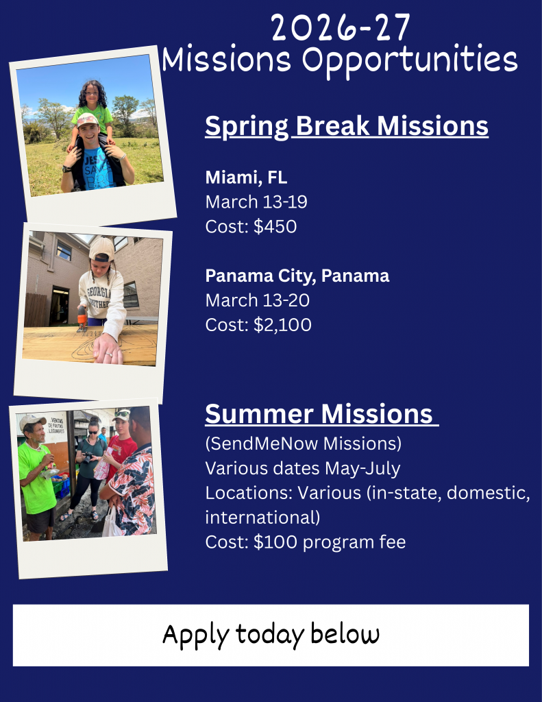 Mission Opportunities website poster